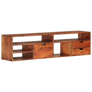 vidaXL TV Cabinet 140x30x35 cm Solid Acacia Wood - Giant Lobelia