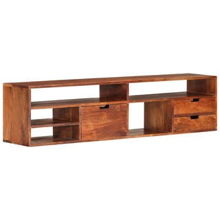 vidaXL TV Cabinet 140x30x35 cm Solid Acacia Wood - Giant Lobelia