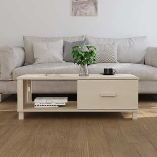 vidaXL Coffee Table HAMAR Honey Brown 100x55x35 cm Solid Wood Pine - Giant Lobelia