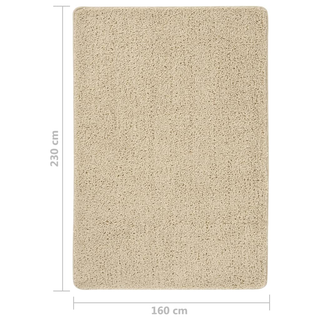 vidaXL Shaggy Rug Cream 160x230 cm Anti Slip - Giant Lobelia