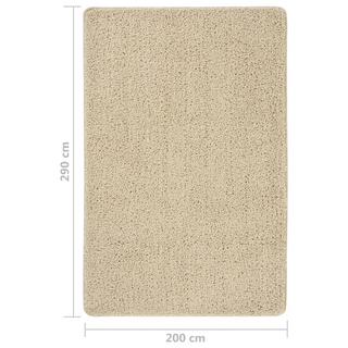 Shaggy Rug Cream 200x290 cm Anti Slip - Giant Lobelia