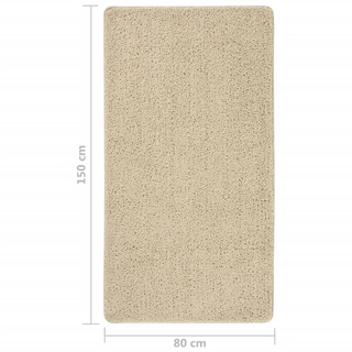 vidaXL Shaggy Rug Cream 80x150 cm Anti Slip - Giant Lobelia