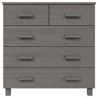 Sideboard HAMAR Light Grey 79x40x80 cm Solid Wood Pine - Giant Lobelia