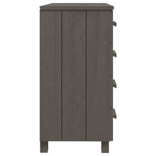 Sideboard HAMAR Light Grey 79x40x80 cm Solid Wood Pine - Giant Lobelia