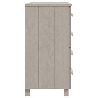 Sideboard HAMAR White 79x40x80 cm Solid Wood Pine - Giant Lobelia