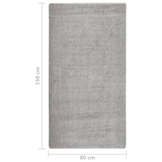 vidaXL Shaggy Rug Light Grey 80x150 cm Anti Slip - Giant Lobelia