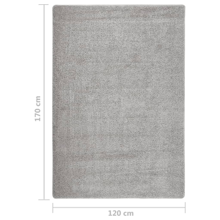 vidaXL Shaggy Rug Light Grey 120x170 cm Anti Slip - Giant Lobelia