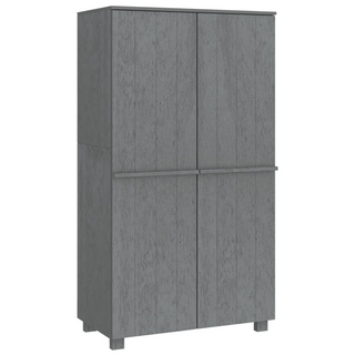 vidaXL Wardrobe HAMAR Dark Grey 89x50x180 cm Solid Wood Pine - Giant Lobelia