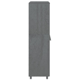 vidaXL Wardrobe HAMAR Dark Grey 89x50x180 cm Solid Wood Pine - Giant Lobelia