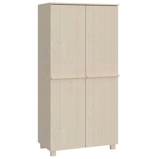 vidaXL Wardrobe HAMAR Honey Brown 89x50x180 cm Solid Wood Pine - Giant Lobelia