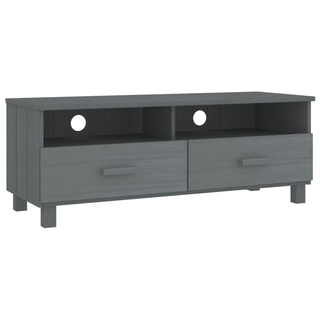 vidaXL TV Cabinet HAMAR Dark Grey 106x40x40 cm Solid Wood Pine - Giant Lobelia