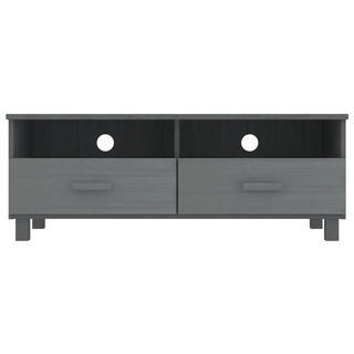 vidaXL TV Cabinet HAMAR Dark Grey 106x40x40 cm Solid Wood Pine - Giant Lobelia