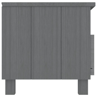 vidaXL TV Cabinet HAMAR Dark Grey 106x40x40 cm Solid Wood Pine - Giant Lobelia