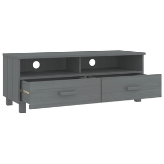 vidaXL TV Cabinet HAMAR Dark Grey 106x40x40 cm Solid Wood Pine - Giant Lobelia