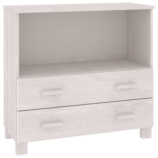 vidaXL Sideboard HAMAR White 85x35x80 cm Solid Wood Pine - Giant Lobelia