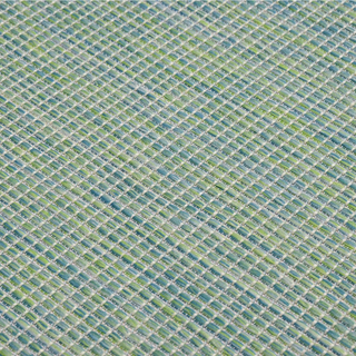 vidaXL Outdoor Flatweave Rug 200x280 cm Turquoise - Giant Lobelia