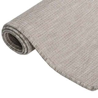 vidaXL Outdoor Flatweave Rug 160x230 cm Taupe - Giant Lobelia