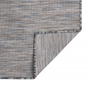 vidaXL Outdoor Flatweave Rug 160x230 cm Brown and Blue - Giant Lobelia