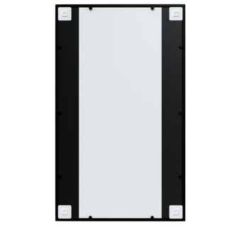 vidaXL Wall Mirror Black 100x60 cm Metal - Giant Lobelia