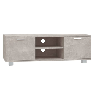 TV Cabinet Concrete Grey 120x40.5x35 cm Engineered Wood - Giant Lobelia