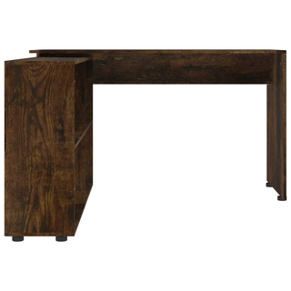 vidaXL Corner Desk Smoked Oak Engineered Wood - Giant Lobelia