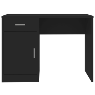 vidaXL Desk with Drawer&Cabinet Black 100x40x73 cm Engineered Wood - Giant Lobelia