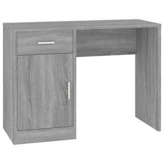 vidaXL Desk with Drawer&Cabinet Grey Sonoma 100x40x73 cm Engineered Wood - Giant Lobelia