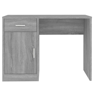 vidaXL Desk with Drawer&Cabinet Grey Sonoma 100x40x73 cm Engineered Wood - Giant Lobelia