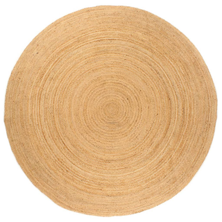 Area Rug Braided Jute 210 cm Round - Giant Lobelia