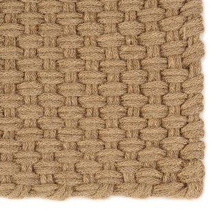 vidaXL Rug Rectangular Natural 80x160 cm Jute - Giant Lobelia