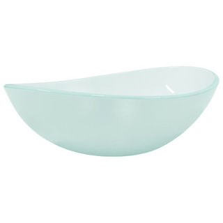 Basin Tempered Glass 54.5x35x15.5 cm Frosted - Giant Lobelia