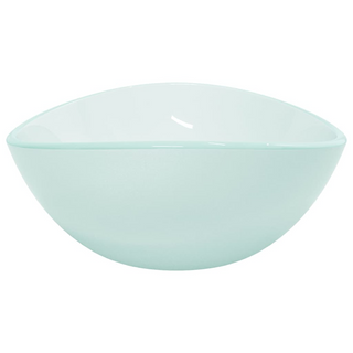 Basin Tempered Glass 54.5x35x15.5 cm Frosted - Giant Lobelia