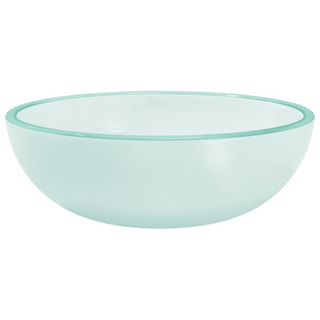 Basin Tempered Glass 35x12 cm Frosted - Giant Lobelia