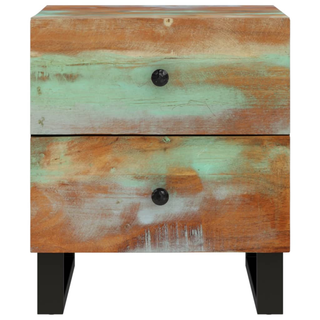 Bedside Cabinets 2 pcs 40x33x46 cm Solid Wood Reclaimed - Giant Lobelia