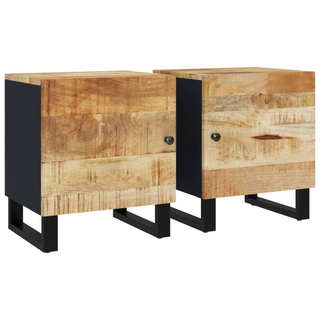 Bedside Cabinets 2 pcs 40x33x46 cm Solid Wood Mango - Giant Lobelia