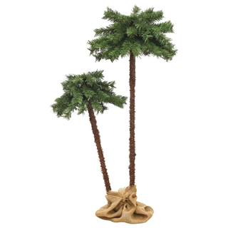 Artificial Double Palm Tree with LEDs 125 cm&210 cm - Giant Lobelia