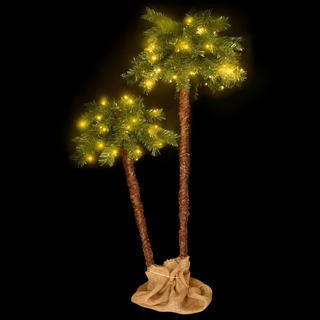 Artificial Double Palm Tree with LEDs 125 cm&210 cm - Giant Lobelia