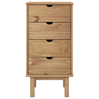 vidaXL Drawer Cabinet OTTA 46x39.5x90cm Solid Wood Pine - Giant Lobelia