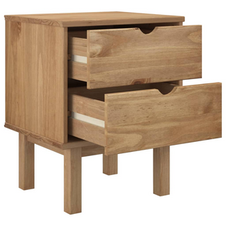 vidaXL Bedside Cabinet OTTA 46x39.5x57 cm Solid Wood Pine - Giant Lobelia