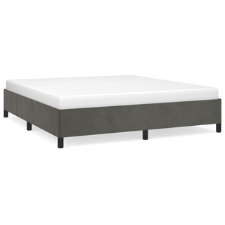 Bed Frame Dark Grey 180x200 cm 6FT Super King Velvet - Giant Lobelia