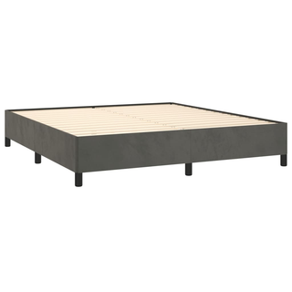 Bed Frame Dark Grey 180x200 cm 6FT Super King Velvet - Giant Lobelia