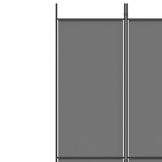 3-Panel Room Divider Anthracite 150x220 cm Fabric - Giant Lobelia