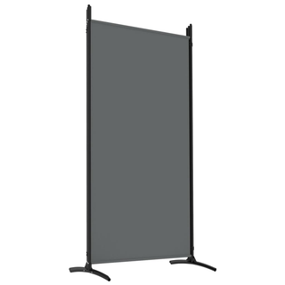 5-Panel Room Divider Anthracite 433x180 cm Fabric - Giant Lobelia