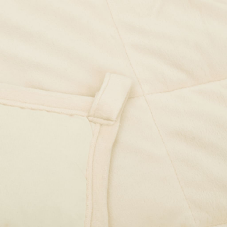 Weighted Blanket Light Cream 235x290 cm 15 kg Fabric - Giant Lobelia