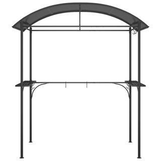 BBQ Gazebo with Side Shelves Anthracite 220x115x230 cm Steel - Giant Lobelia