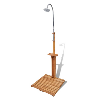 Wooden Garden Shower - Giant Lobelia