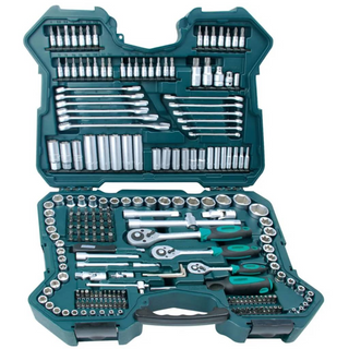 Brüder Mannesmann 215 Piece Ratcheting Socket Spanner Set 98430 - Giant Lobelia