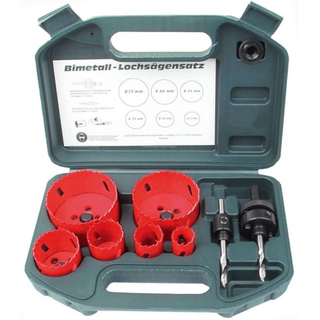 Brüder Mannesmann Eight Piece Hole Saw Set HSS 44100 - Giant Lobelia