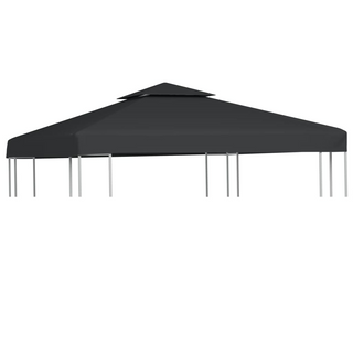 Gazebo Cover Canopy Replacement 310 g / m² Dark Grey 3 x 3 m - Giant Lobelia