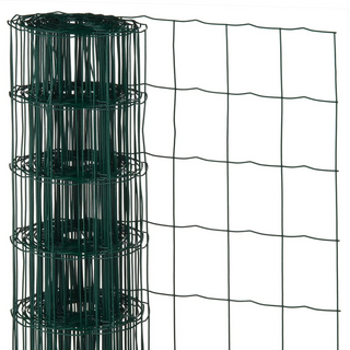 Nature Wire Mesh Rectangular 0.8x10 m Plastic Coated Steel Green - Giant Lobelia